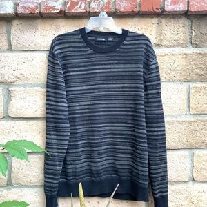 Men’s Striped Crew Neck Pullover Sweater